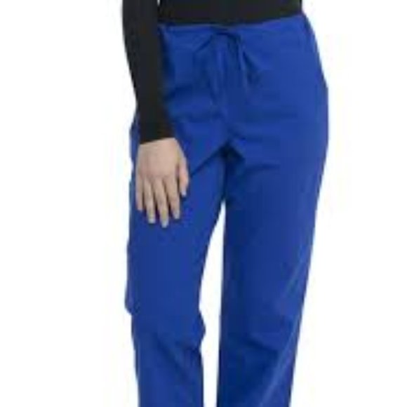 SCRUBSTAR WOMEN'S SIZE 3 X DRAWSTRING PANTS ELECTRIC BLUE MEDICAL DOCTOR NEW - Picture 2 of 15